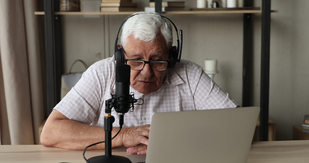 Professional video recording session for a client’s final wishes and video last will